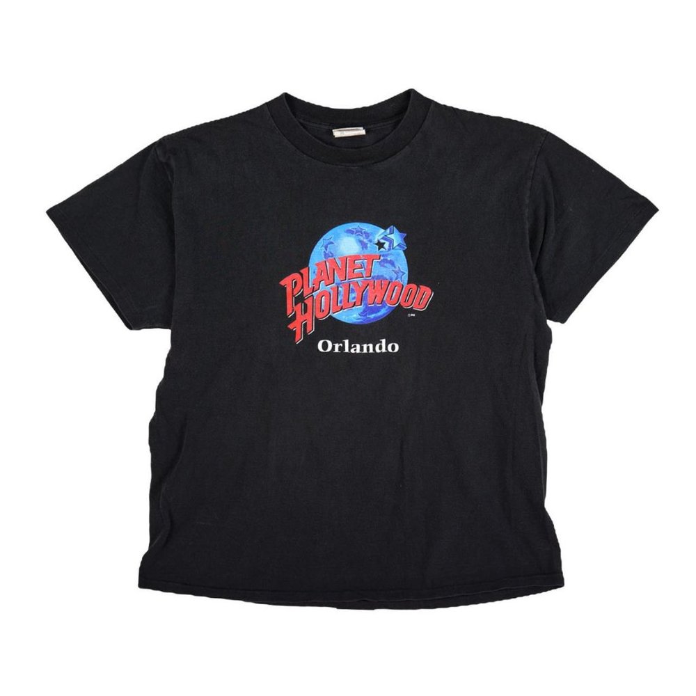 Vintage 90s Single Stitch Planet Hollywood Tee made in USA